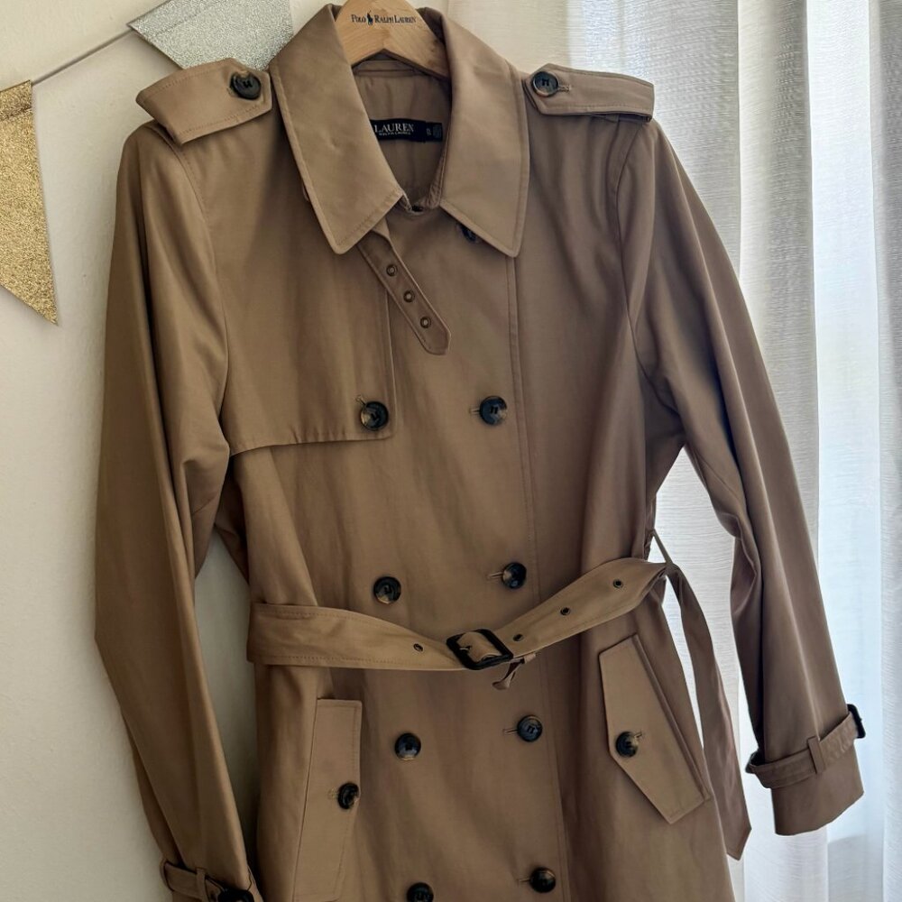 POLO RALPH LAUREN –LAUREN COLLECTION CLASSIC TRENCH COAT XL
